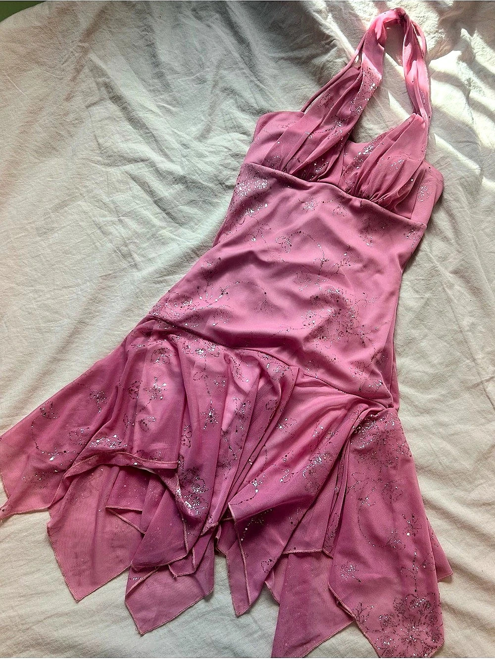 Y2K Taboo Pink Sequin Mini Dress